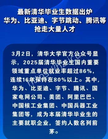 清华毕业生都去哪了